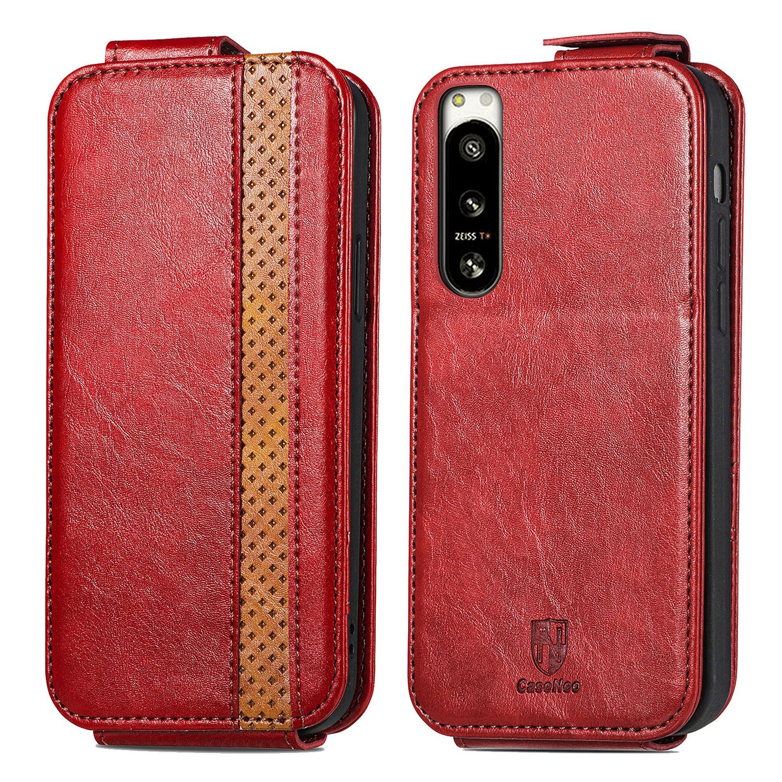 CASENEO 003 Series Splicing Style PU Leather Flip Phone Case for Sony Xperia 5 IV 5G Stand Card Holder Anti-Dust Phone Cover CASENEO 003 Series Splicing Style PU Leather Flip Phone Case for Sony Xperia 5 IV 5G Stand Card Holder Anti-Dust Phone Cover